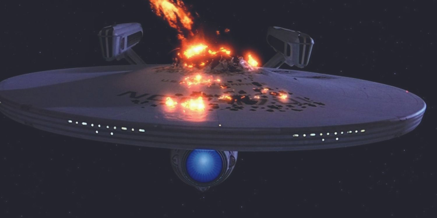 Enterprise meledak di Star Trek 3: The Search For Spock.