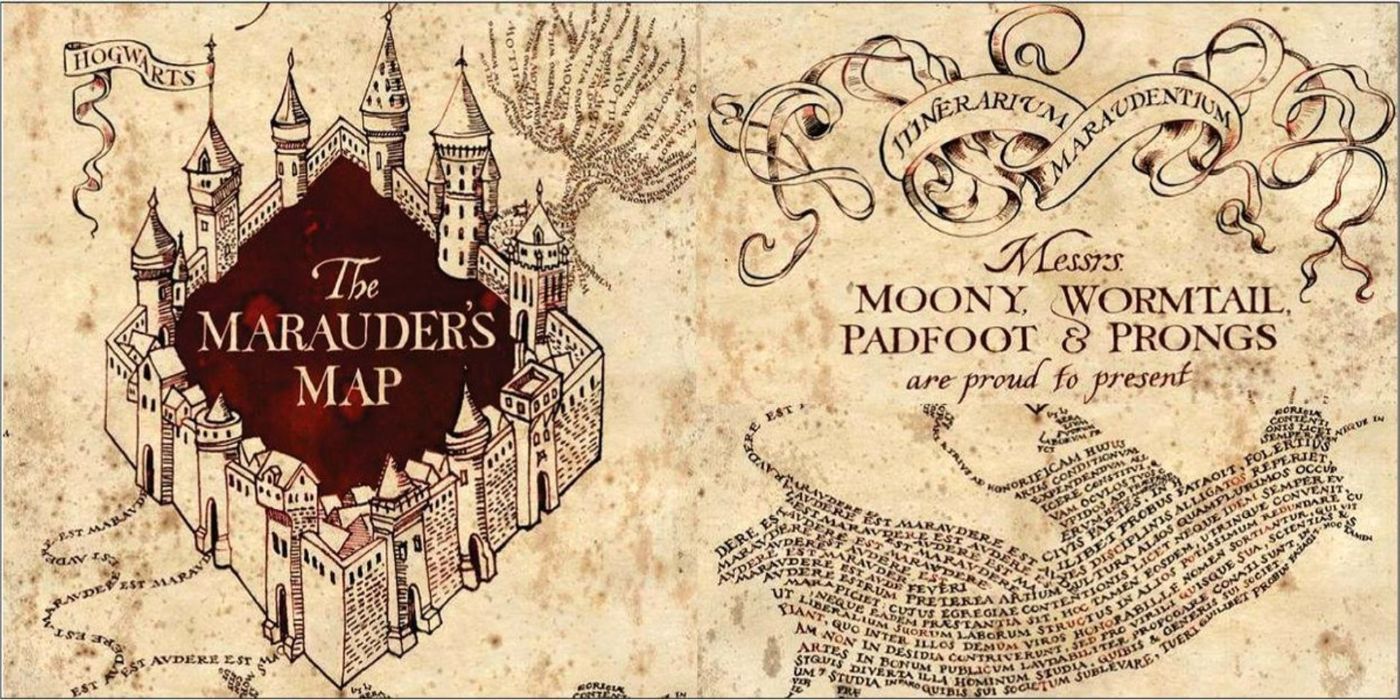 Gambar Peta Perampok dari Harry Potter