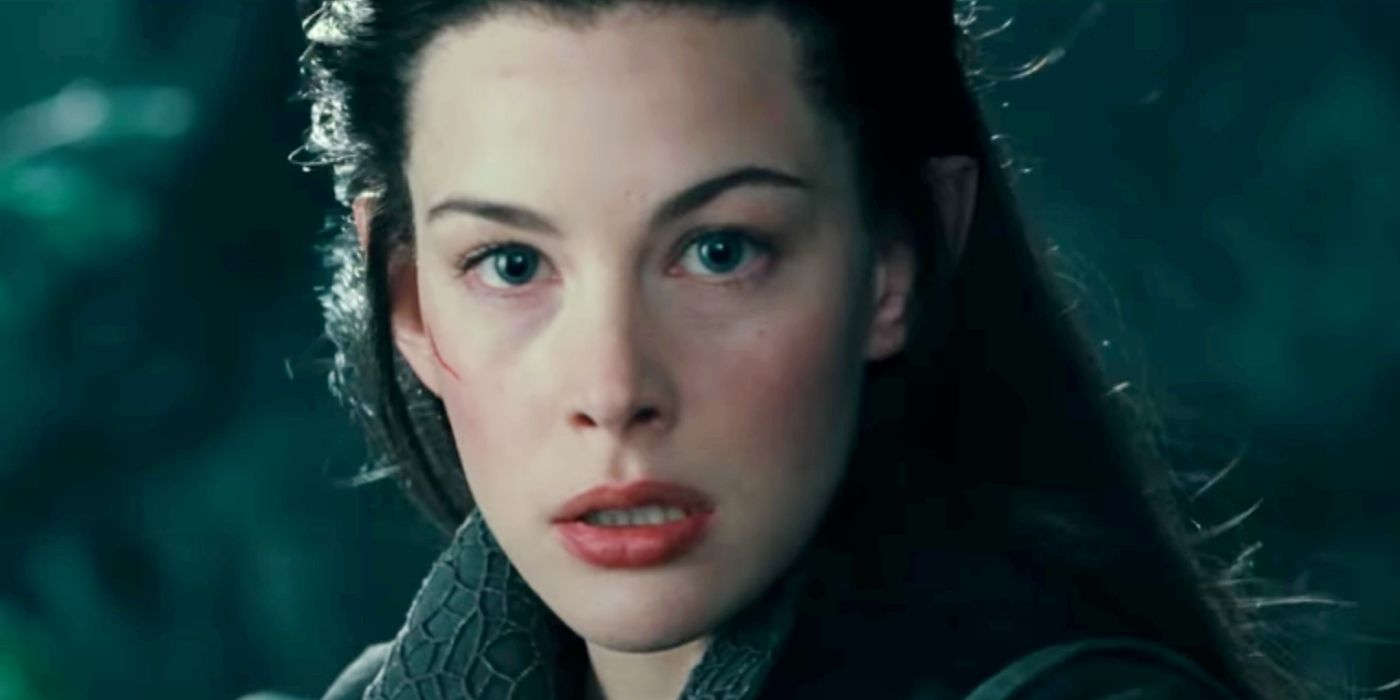 Liv Tyler sebagai Arwen di Penguasa Cincin.