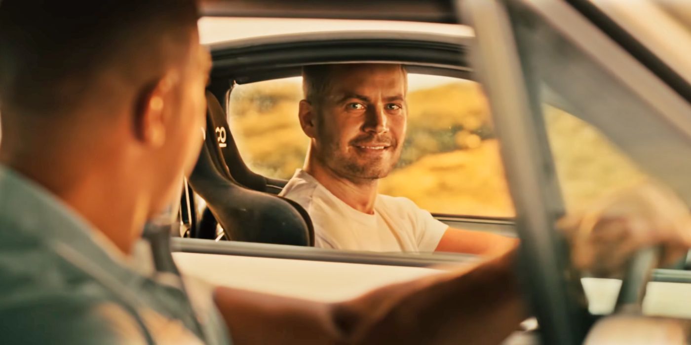 Rekreasi digital Paul Walker mengendarai mobil di Furious 7.