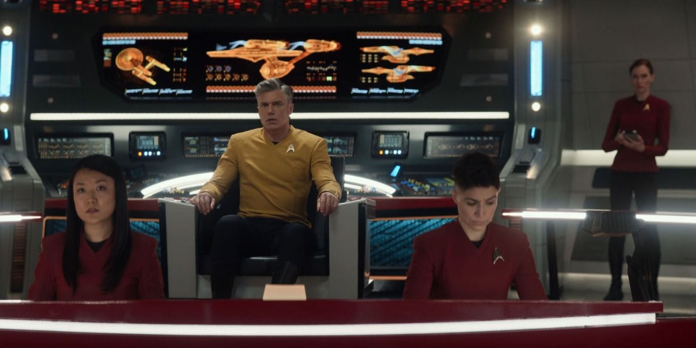 Jembatan Perusahaan Pike Dunia Baru yang Aneh Star Trek