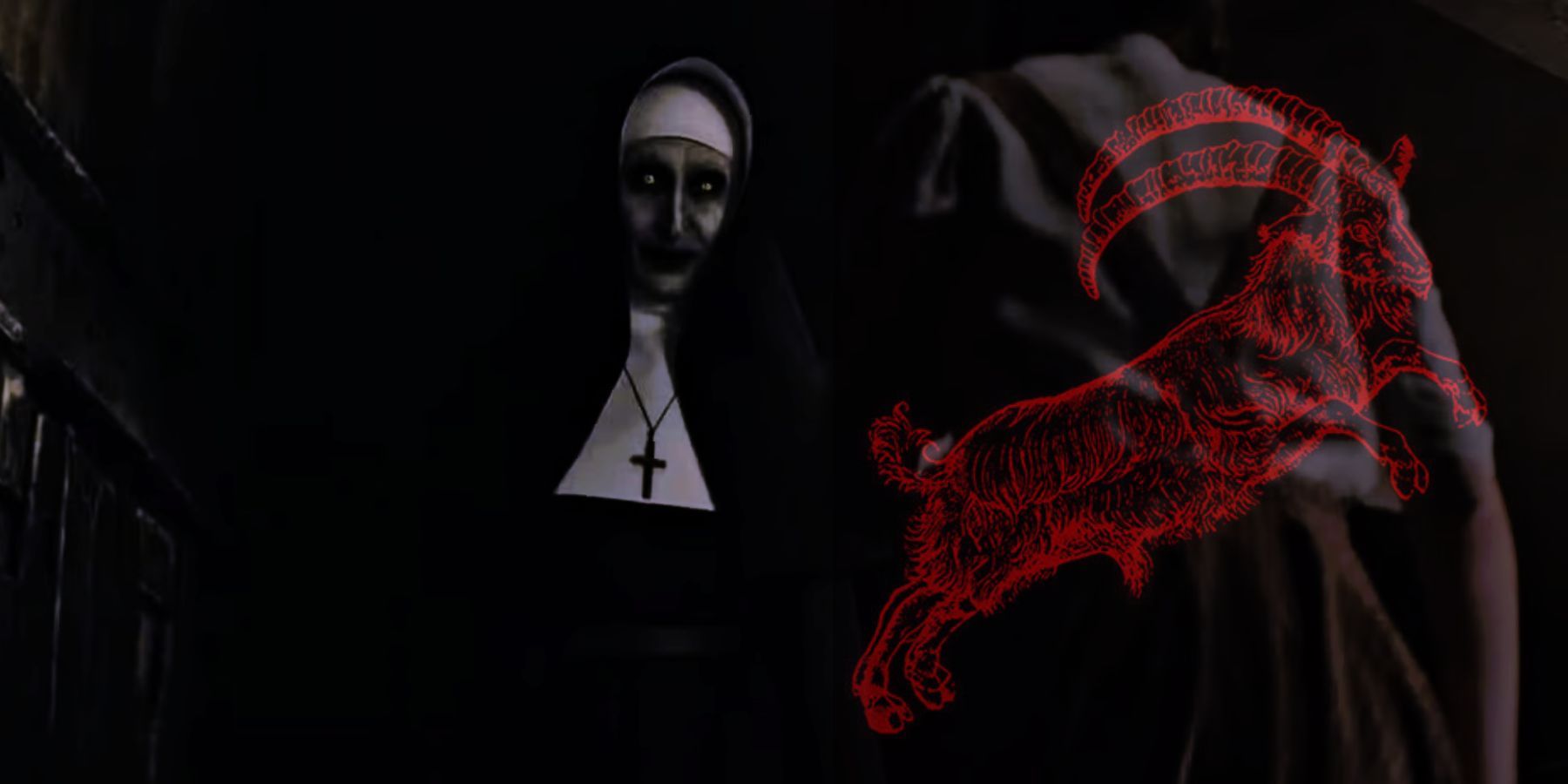 Valak di The Nun 2 dengan seni Black Phillip dari The Witch
