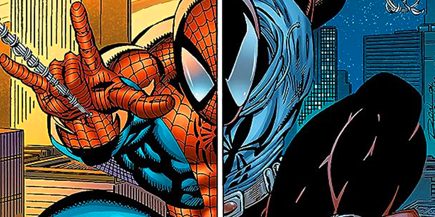 Peter Parker dan Ben Reilly sebagai Spider-Man di Marvel Comics