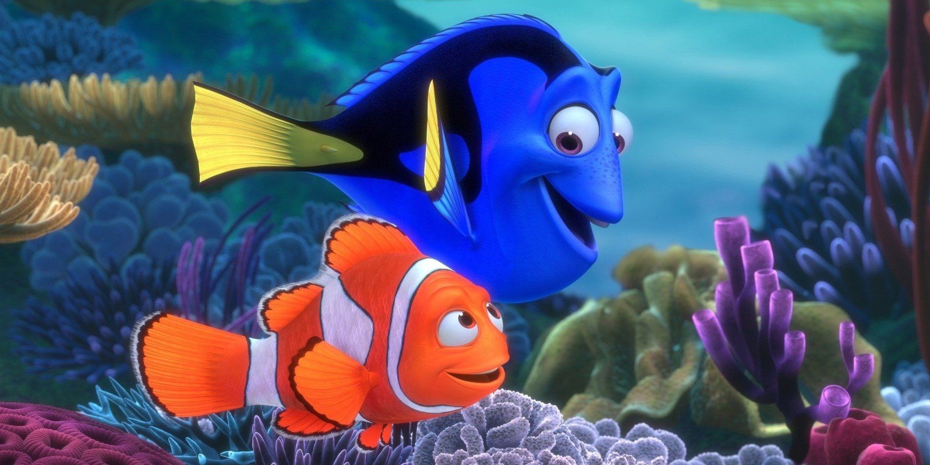 Marlin dan Dory di lautan dalam Finding Nemo