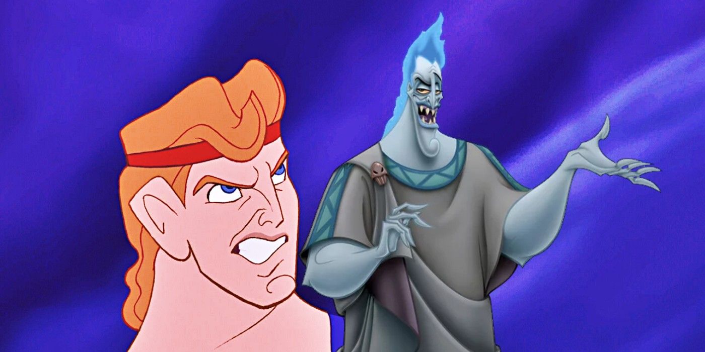 Gambar komposit Hercules dan Hades Disney.