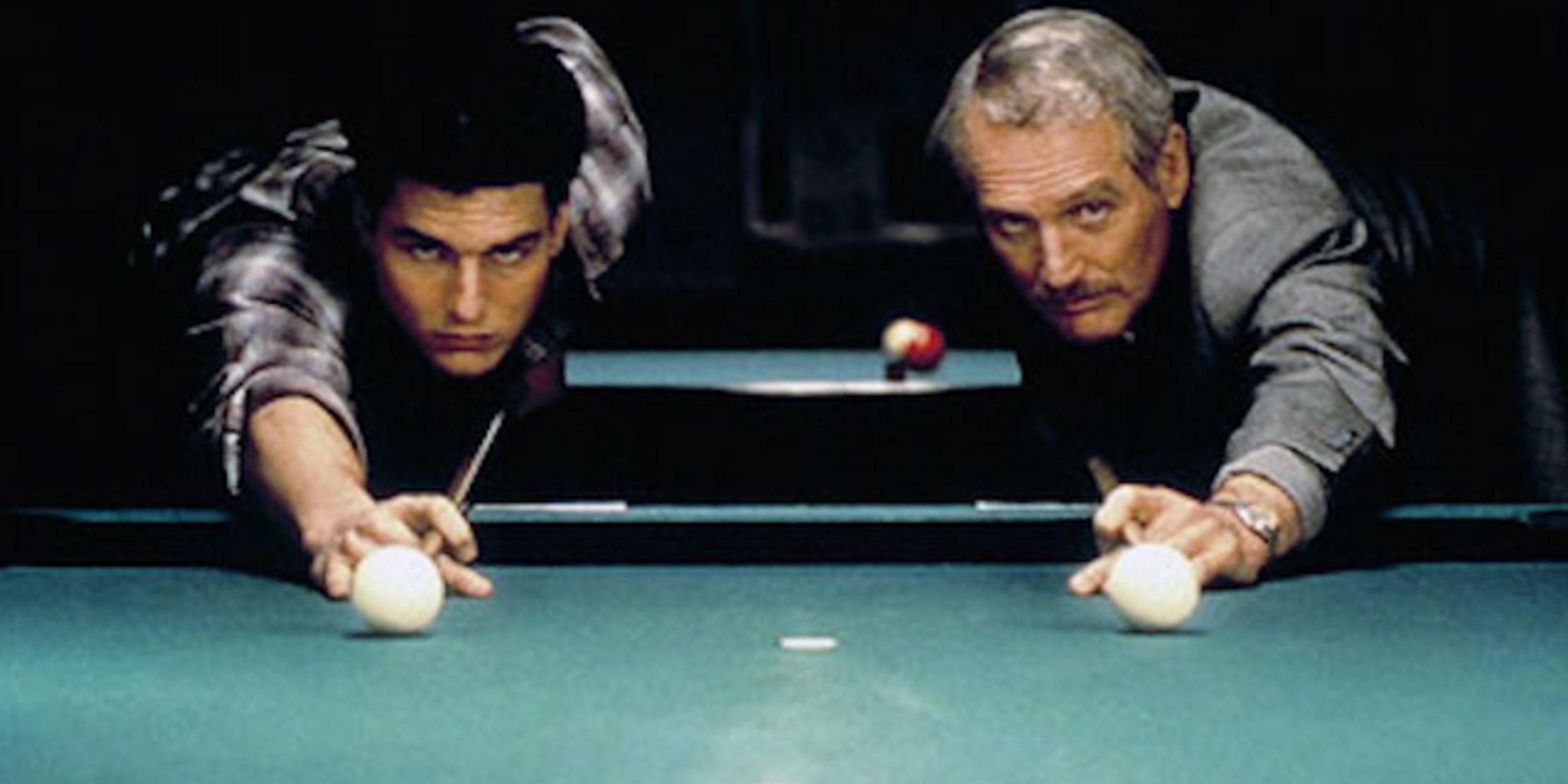 Tom Cruise and Paul Newman playing pool in The Color of Money