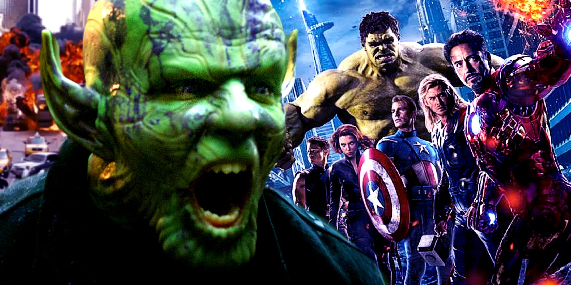 Skrulls dalam Invasi Rahasia dan Pertempuran Avengers MCU di New York