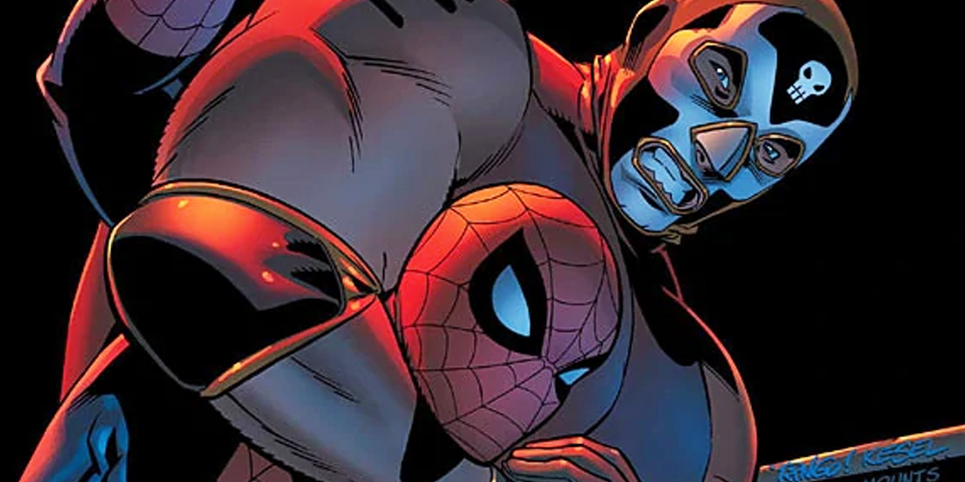el muerto choking spider-man in the comics.