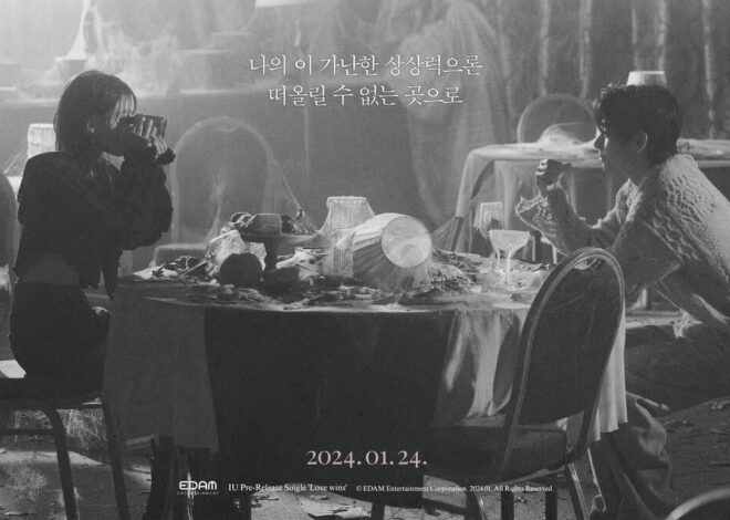 Poster IU ‘Love Wins’ yang menampilkan V BTS memicu kontroversi mengenai judul lagu