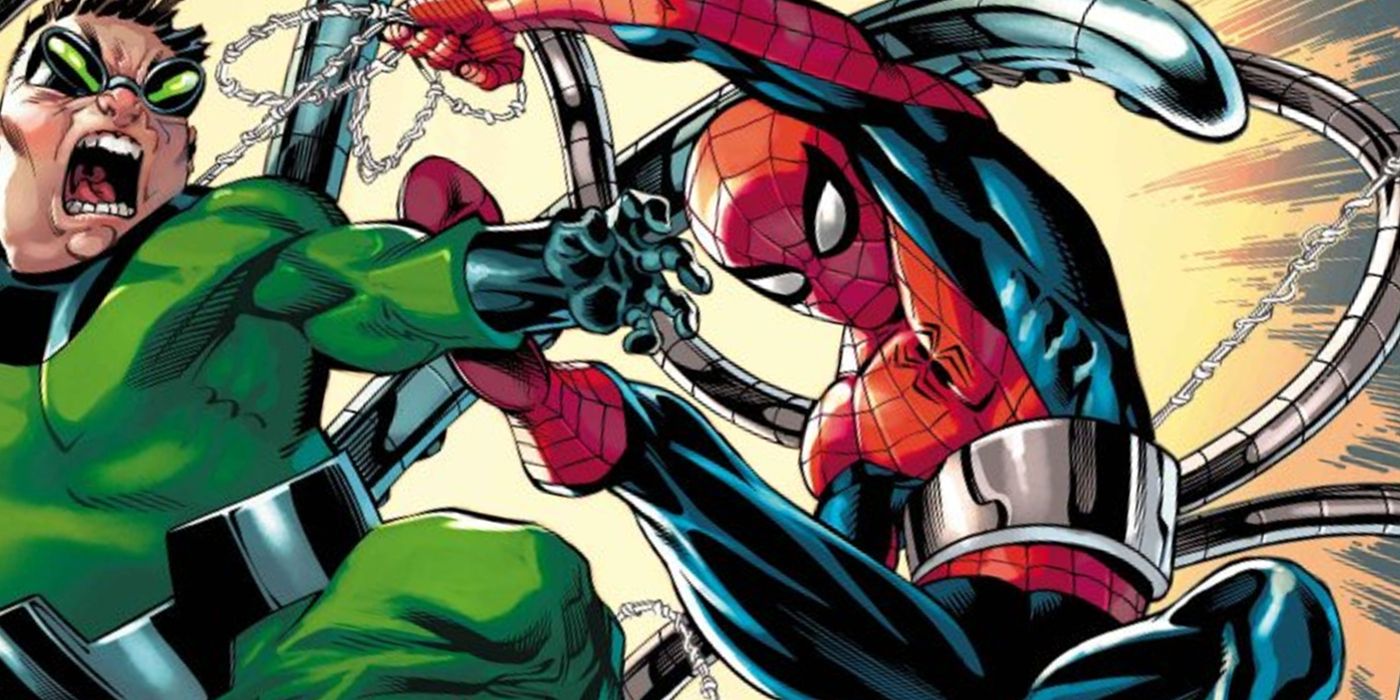 Spider-Man dengan Ock Arms ditampilkan