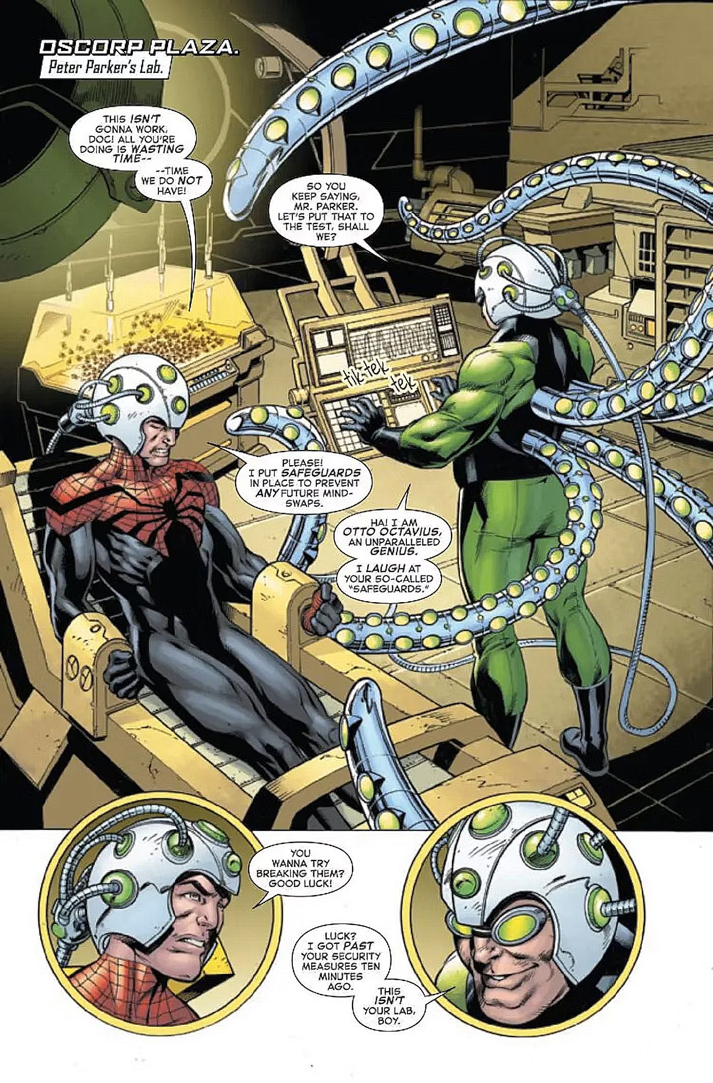 Spider-Man Unggul #4, Doc Ock mencoba mencuri tubuh Peter Parker...lagi