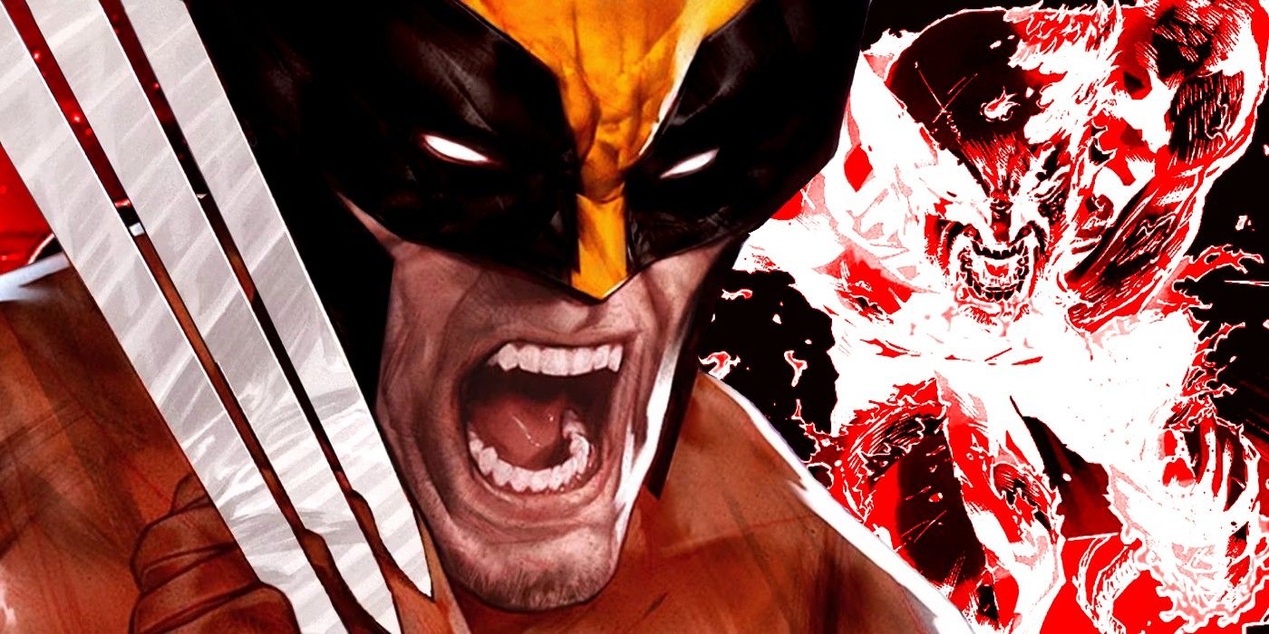 Wolverine mengeluarkan cakarnya di komik sambil menyembuhkan kerusakan besar dengan faktor penyembuhannya